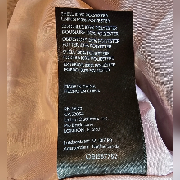 Maeve x Anthropologie Faux Fur Jacket Patent Trim Pink Rose Mauve, Large, NWOT - Picture 14 of 15